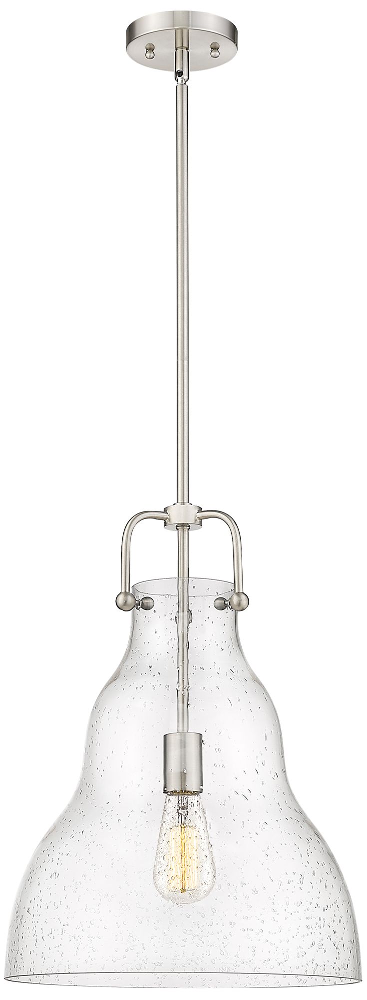 Haverhill 14" Brushed Satin Nickel LED Hung Pendant Made to Order