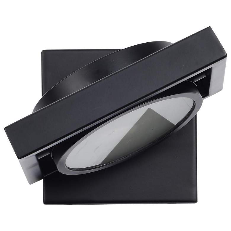Image 3 Hawk 5" High Black LED Pivoting Head Wall Sconce more views