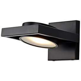 Image5 of Hawk 5" High Black LED Pivoting Head Wall Sconce more views