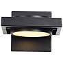 6_Hawk 5" High Black LED Pivoting Head Wall Sconce more views