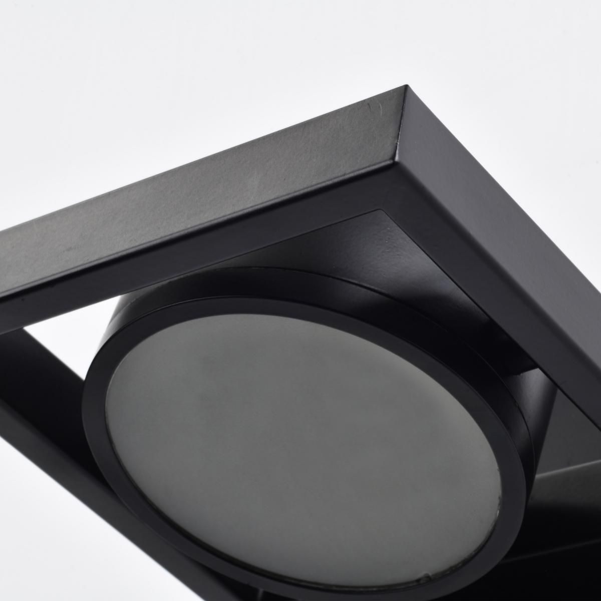 Hawk 5" High Black LED Pivoting Head Wall Sconce