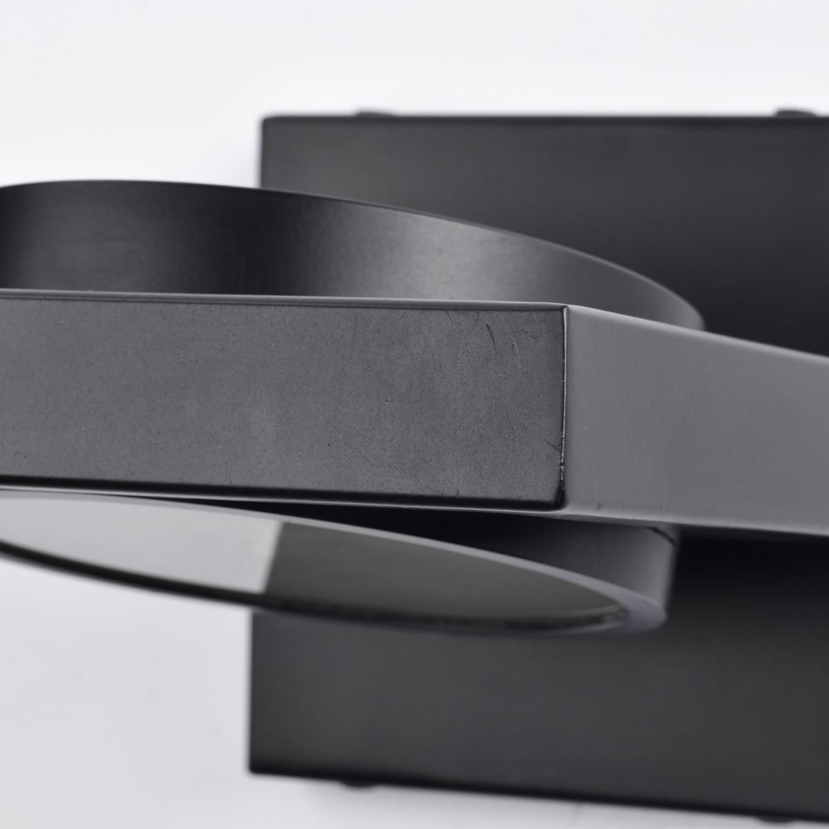 Hawk 5" High Black LED Pivoting Head Wall Sconce