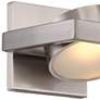 Hawk 5" High Brushed Nickel Metal LED Wall Sconce
