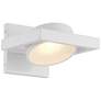 Hawk 5" High White Metal LED Wall Sconce