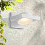 Hawk 5" High White Metal LED Wall Sconce