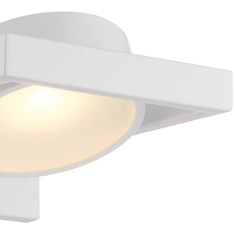 Image 3 Hawk 5" High White Metal LED Wall Sconce more views