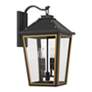 3_Hawkins 22 1/2"H Black and Gold 4-Light Outdoor Wall Light more views