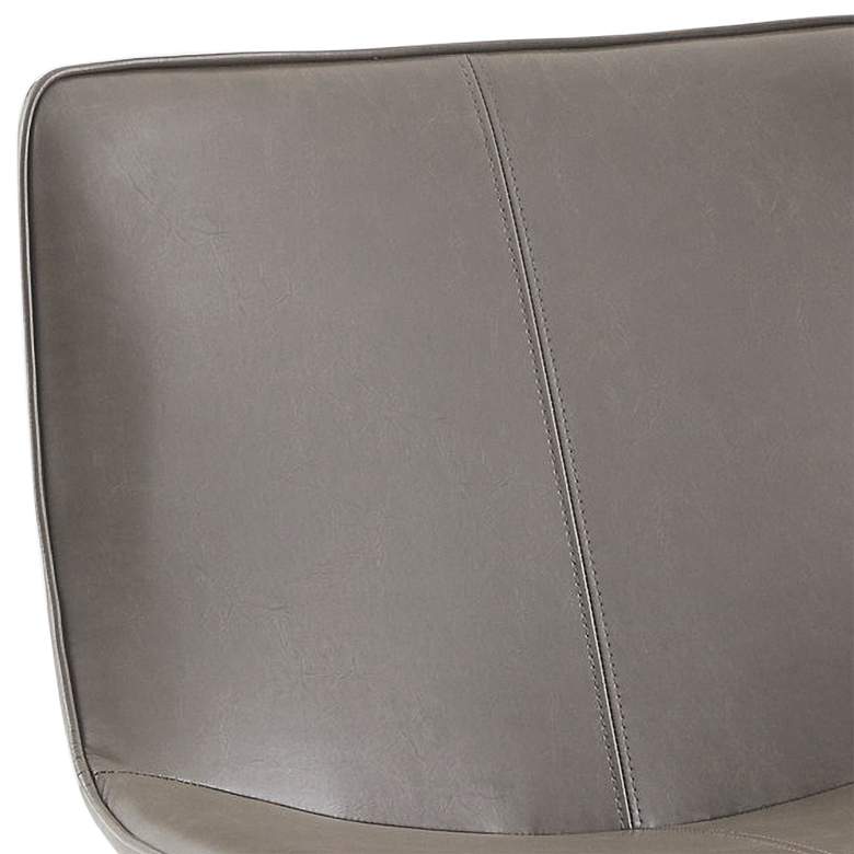 Image 3 Hawkins Brown Faux Leather Modern Accent chair more views