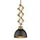 Hawthorn 7 3/4" Wide Aged Brass and Black Mini Pendant Light