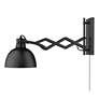 3_Hawthorn Matte Black Plug-In Adjustable Wall Lamp more views