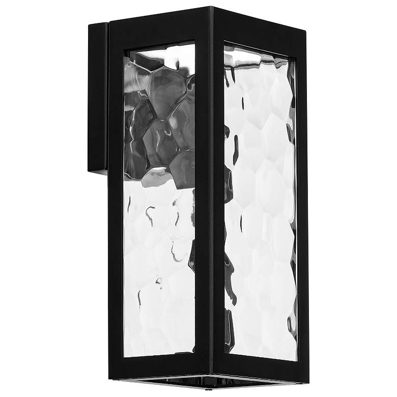 Image 1 Hawthorne 11 inchH x 5 inchW 1-Light Outdoor Wall Light in Black