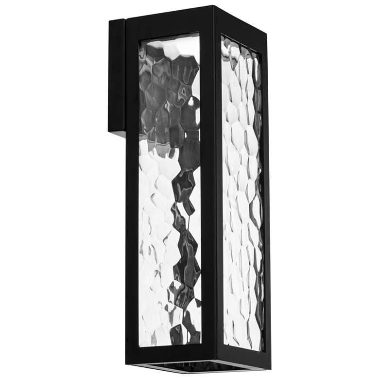 Image 1 Hawthorne 18"H x 6.5"W 1-Light Outdoor Wall Light in Black