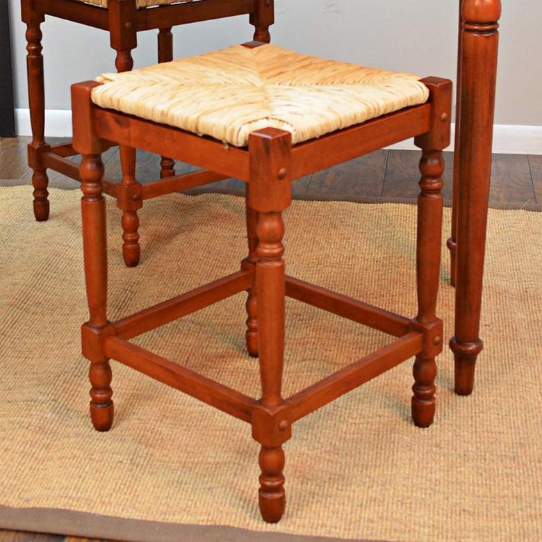 Image 1 Hawthorne 23 3/4" Chestnut Counter Stool