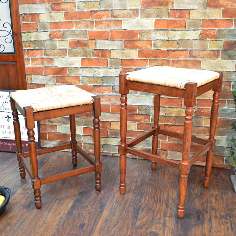 Image 5 Hawthorne 23 3/4" Chestnut Counter Stool more views