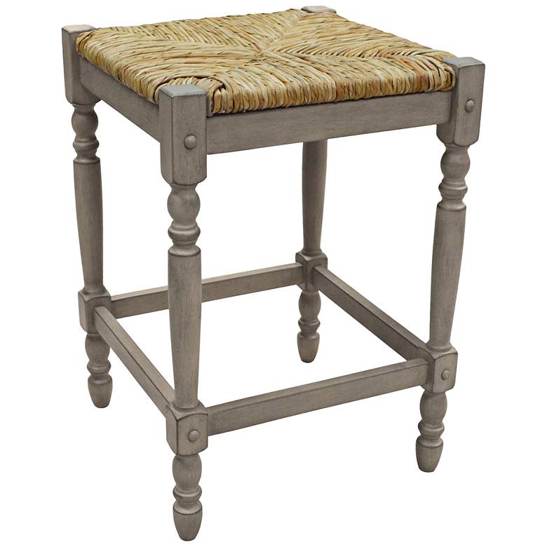 Image 1 Hawthorne 23 3/4" Weathered Gray Counter Stool