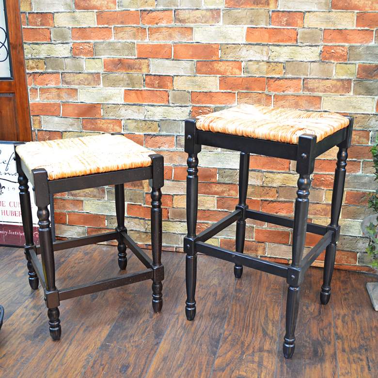 Image 4 Hawthorne 29 1/4" Antique Black Barstool more views