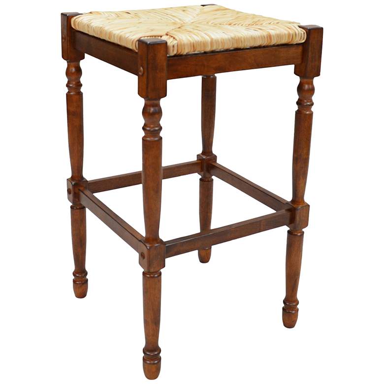 Image 2 Hawthorne 29 1/4" Chestnut Wood Barstool