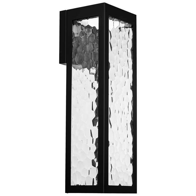 Image 1 Hawthorne 7.63"H x 8"W 1-Light Outdoor Wall Light in Black