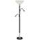 Hawthorne Torchiere Floor Lamp with Gooseneck Side Lights