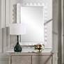 Thumbnail2 of Haya Semi-Gloss White 28 1/4" x 40" Rectangular Wall Mirror