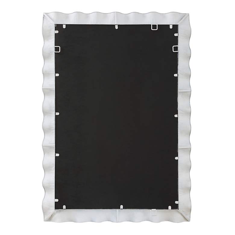 Image 7 Haya Semi-Gloss White 28 1/4" x 40" Rectangular Wall Mirror more views