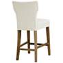 Hayes 25" Cream Tufted Fabric Counter Stool
