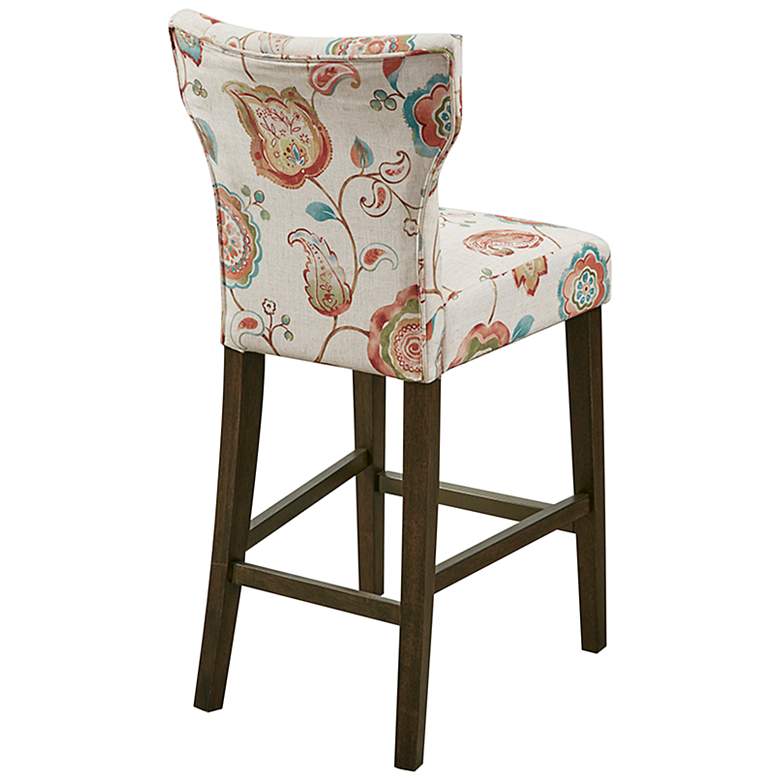 Image 6 Hayes 26" Orange White Fabric Tufted Counter Stool more views