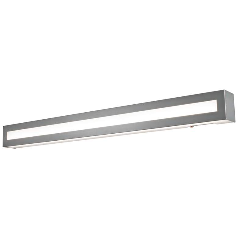 Image 1 Hayes 37" Wide Satin Nickel LED Wall Sconce