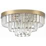 Hayes 8 Light Aged Brass Ceiling Mount