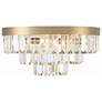 Hayes 8 Light Aged Brass Ceiling Mount