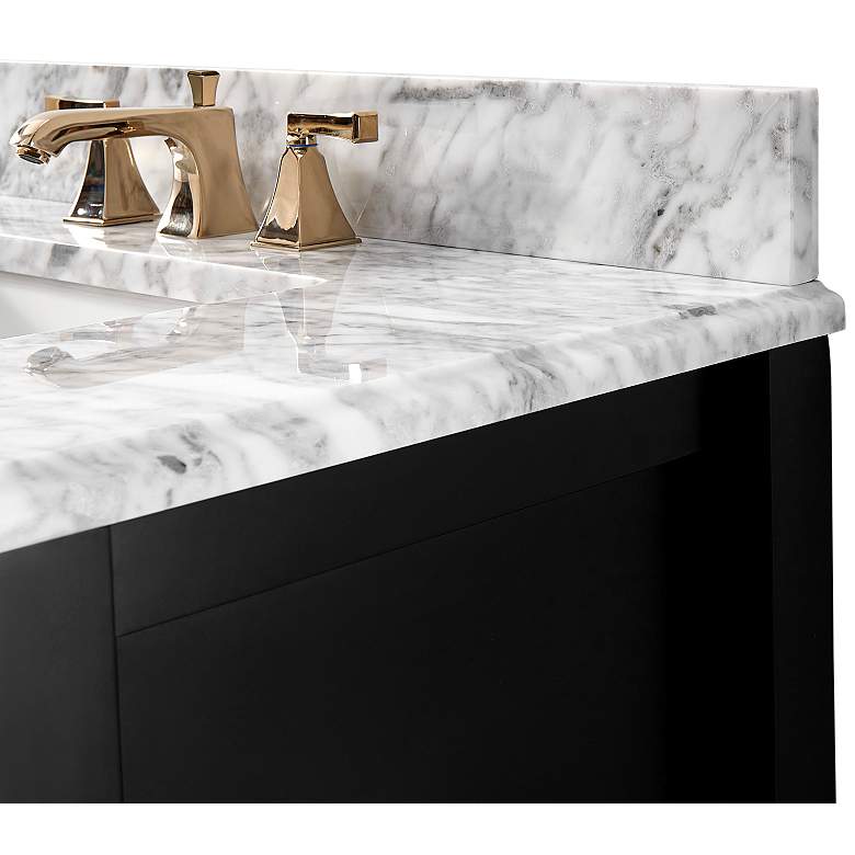 Image 7 Hayley 36 inchW Black Onyx Single Sink Bath Vanity Cabinet Set more views