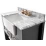 Hayley 36"W Sea Cloud Single Sink Bath Vanity Cabinet Set