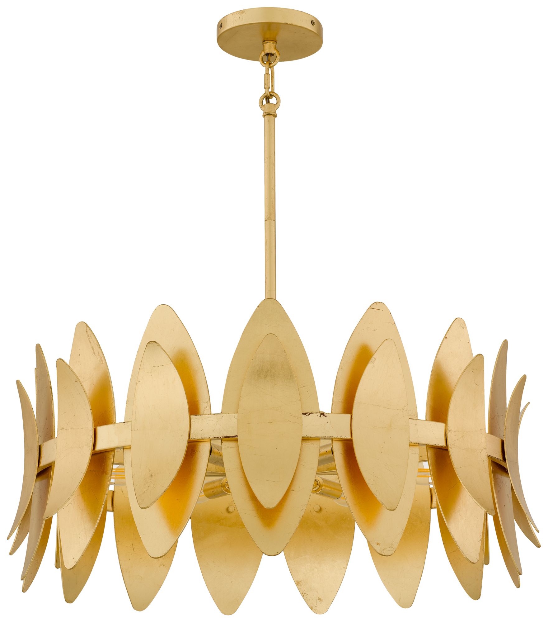 Image 3 Hayley 6-Light Gold Leaf Pendant Light more views