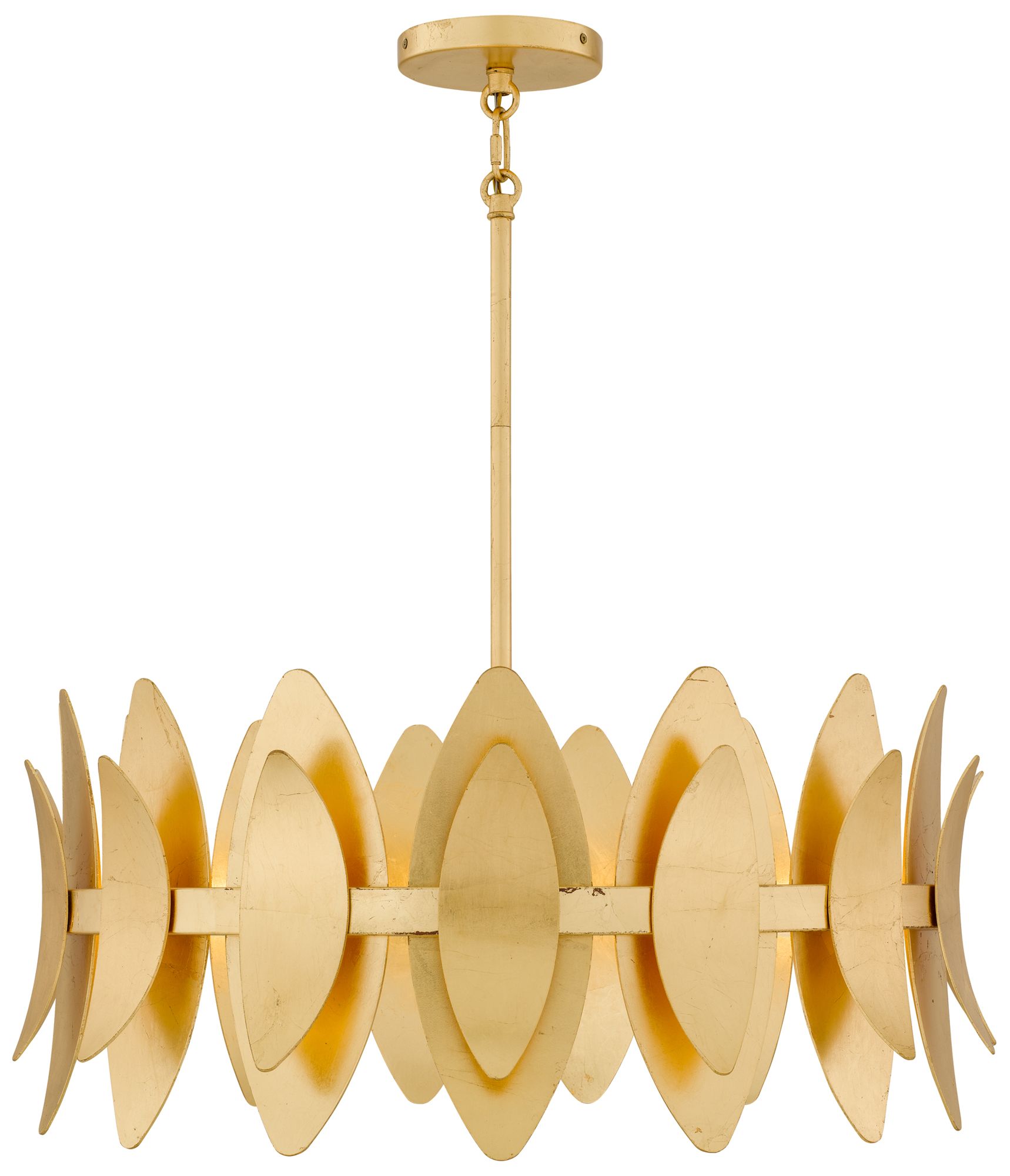 Image 4 Hayley 6-Light Gold Leaf Pendant Light more views