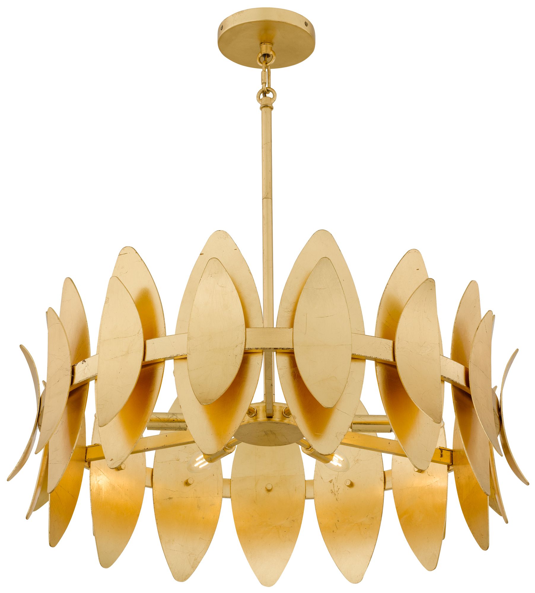 Image 5 Hayley 6-Light Gold Leaf Pendant Light more views
