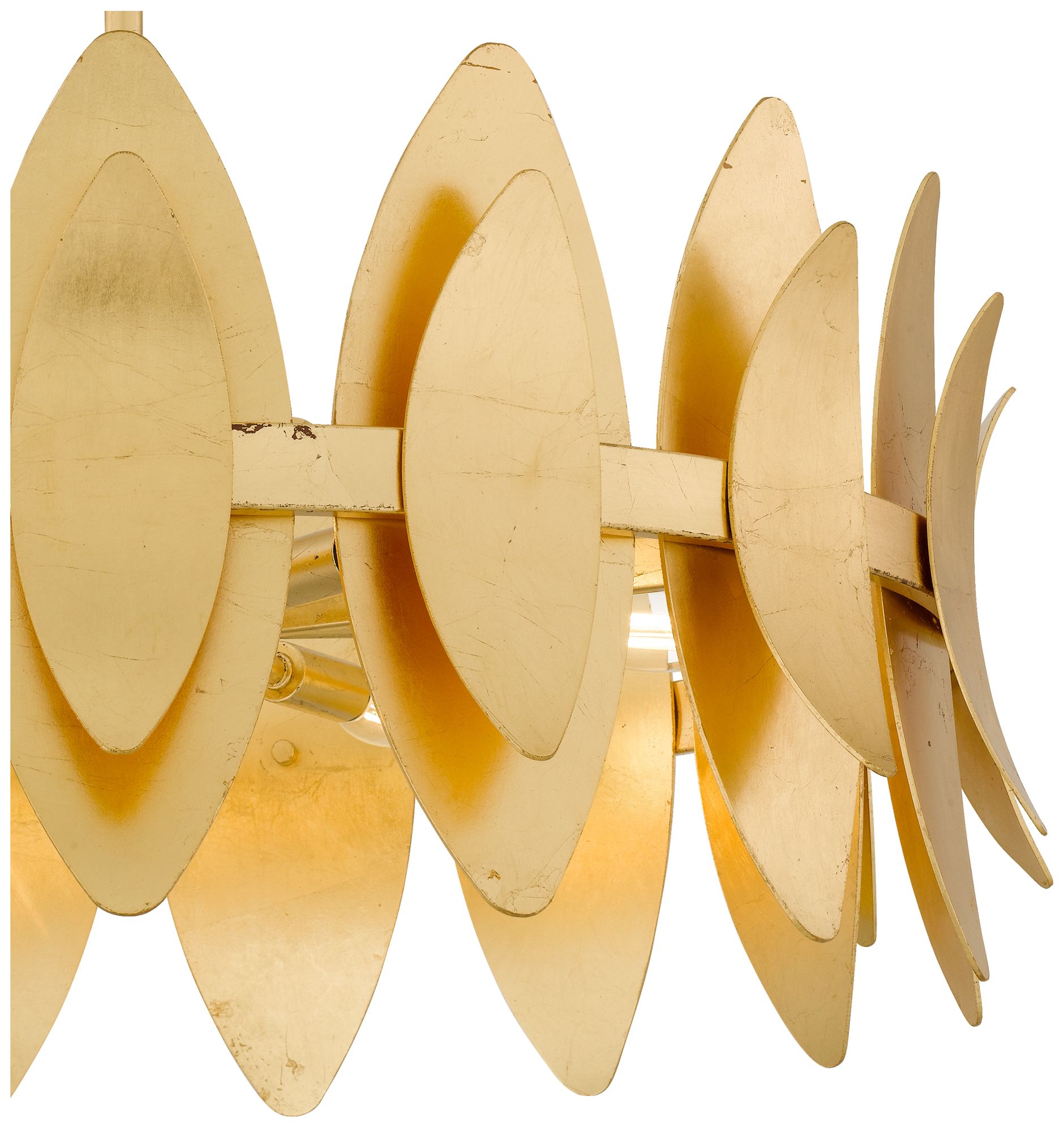 Image 6 Hayley 6-Light Gold Leaf Pendant Light more views