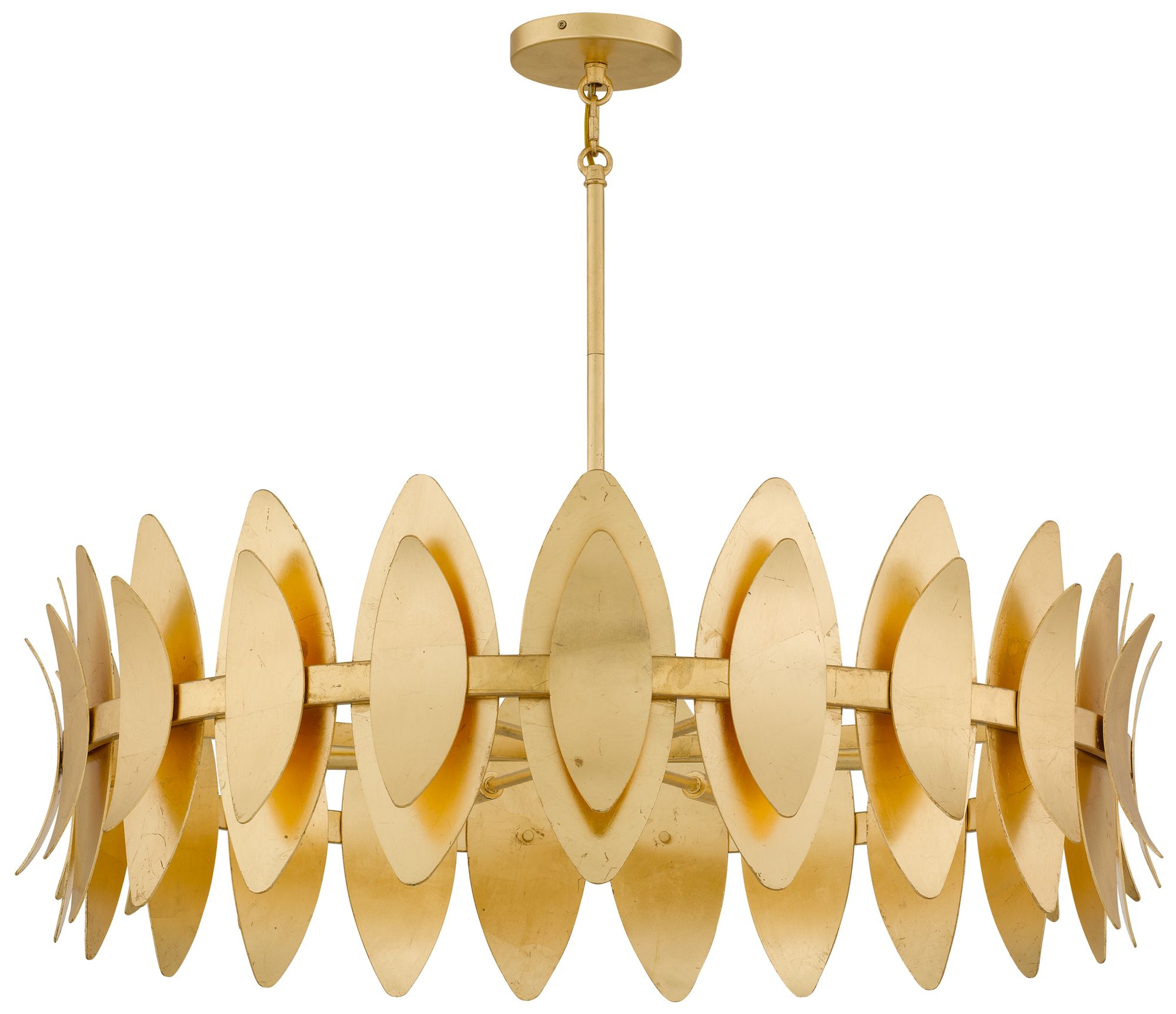 Image 3 Hayley 6-Light Gold Leaf Pendant Light more views