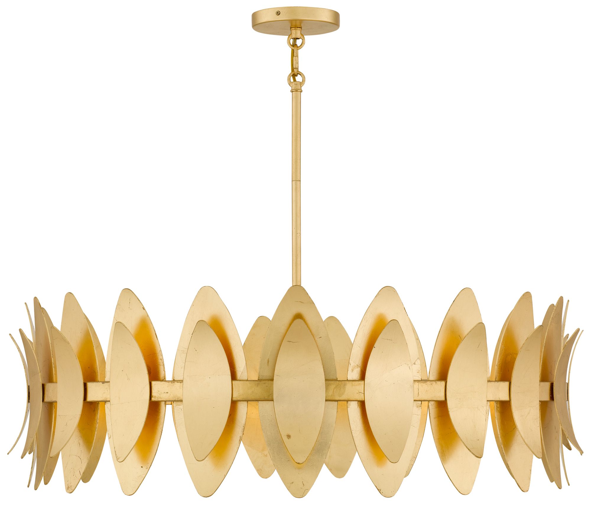Image 4 Hayley 6-Light Gold Leaf Pendant Light more views