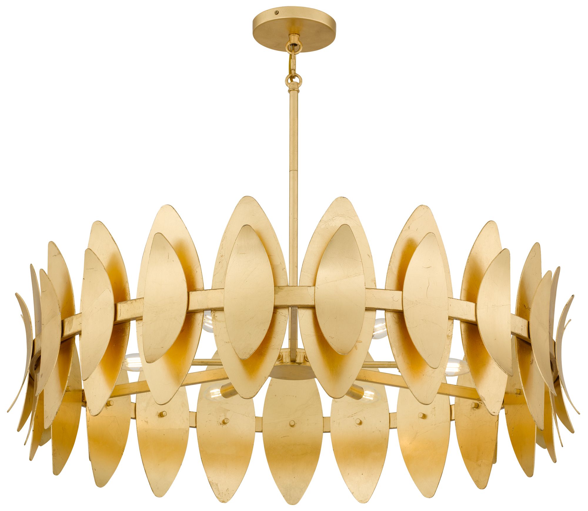 Image 5 Hayley 6-Light Gold Leaf Pendant Light more views
