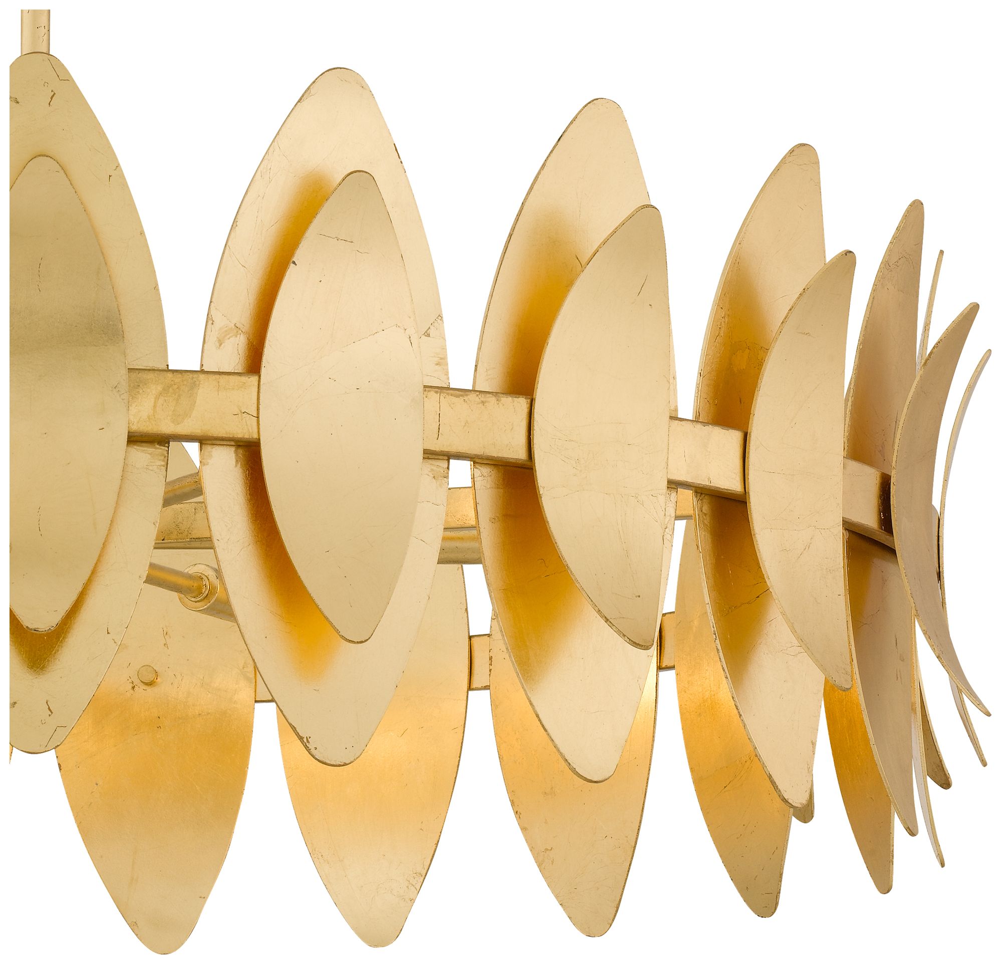 Image 6 Hayley 6-Light Gold Leaf Pendant Light more views
