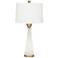 Hayley Modern White Alabaster Glass Night Light Table Lamp