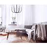 2_Haylie 26" Wide Black and Brushed Nickel 6-Light Chandelier more views