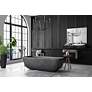 3_Haylie 26" Wide Black and Brushed Nickel 6-Light Chandelier more views