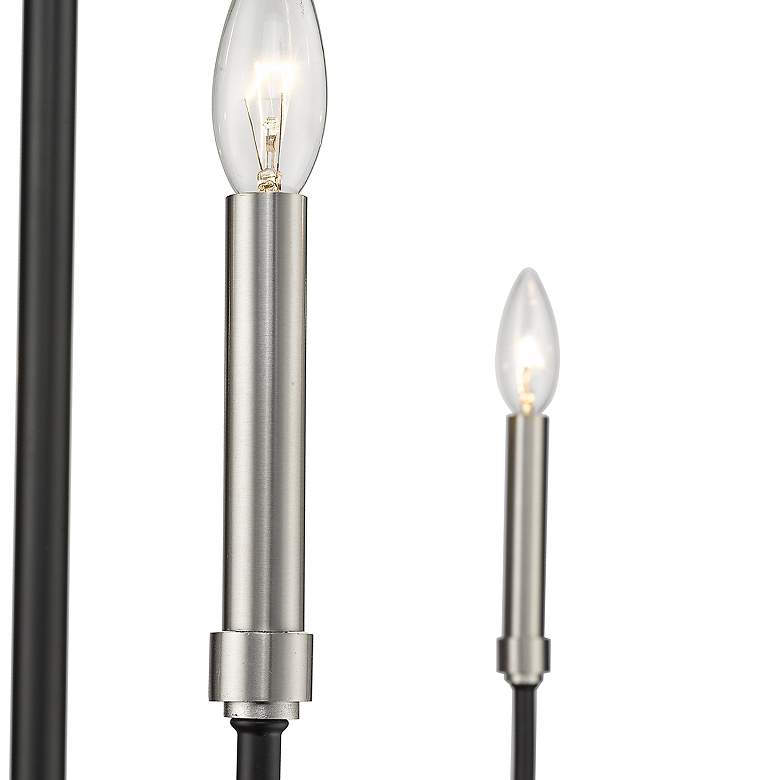 Image 5 Haylie 32 1/2"W Black and Brushed Nickel 8-Light Chandelier more views