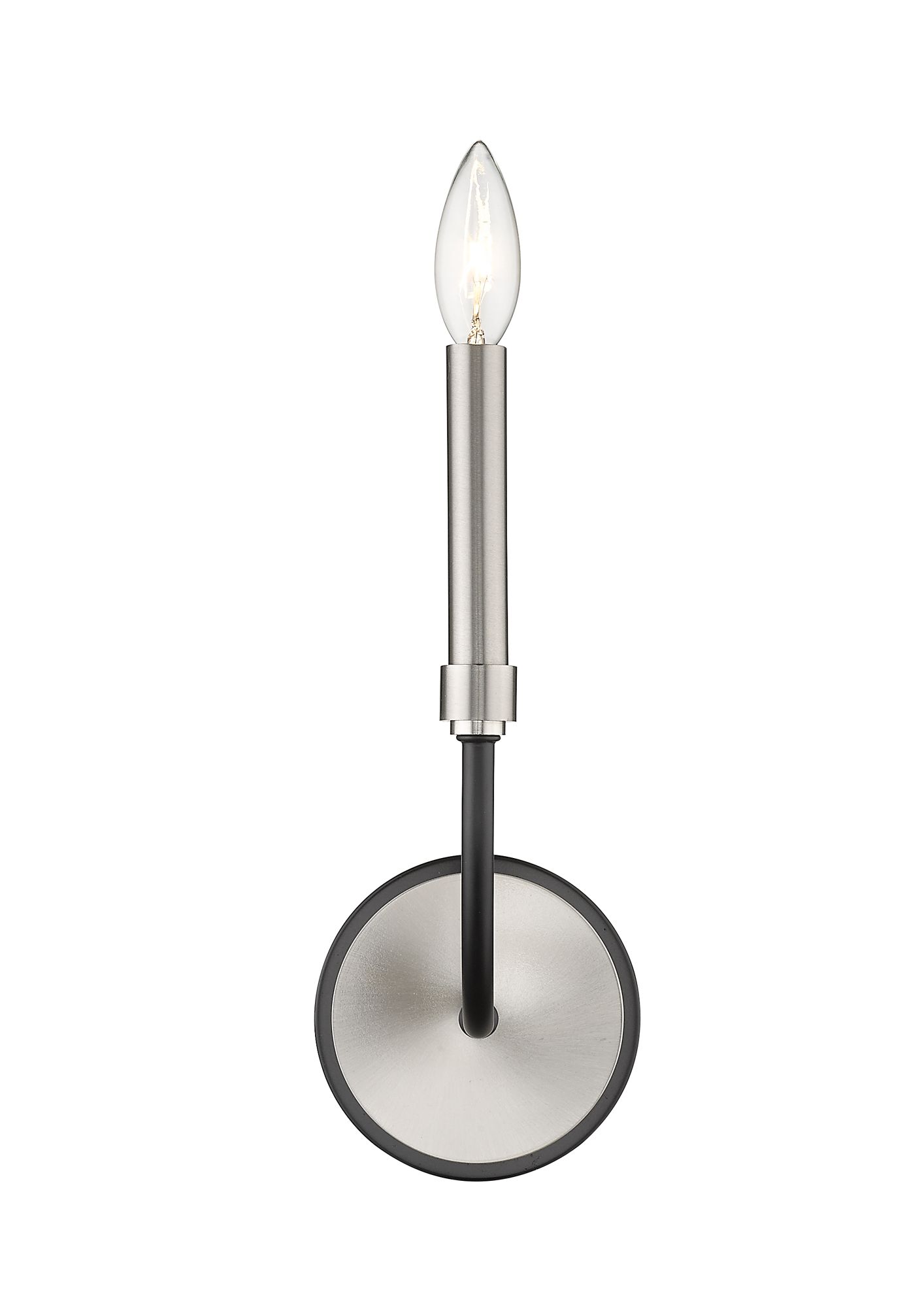 Image 5 Haylie by Z-Lite Matte Black + Brushed Nickel 5.25 inch 1 Light Wall Sconce more views