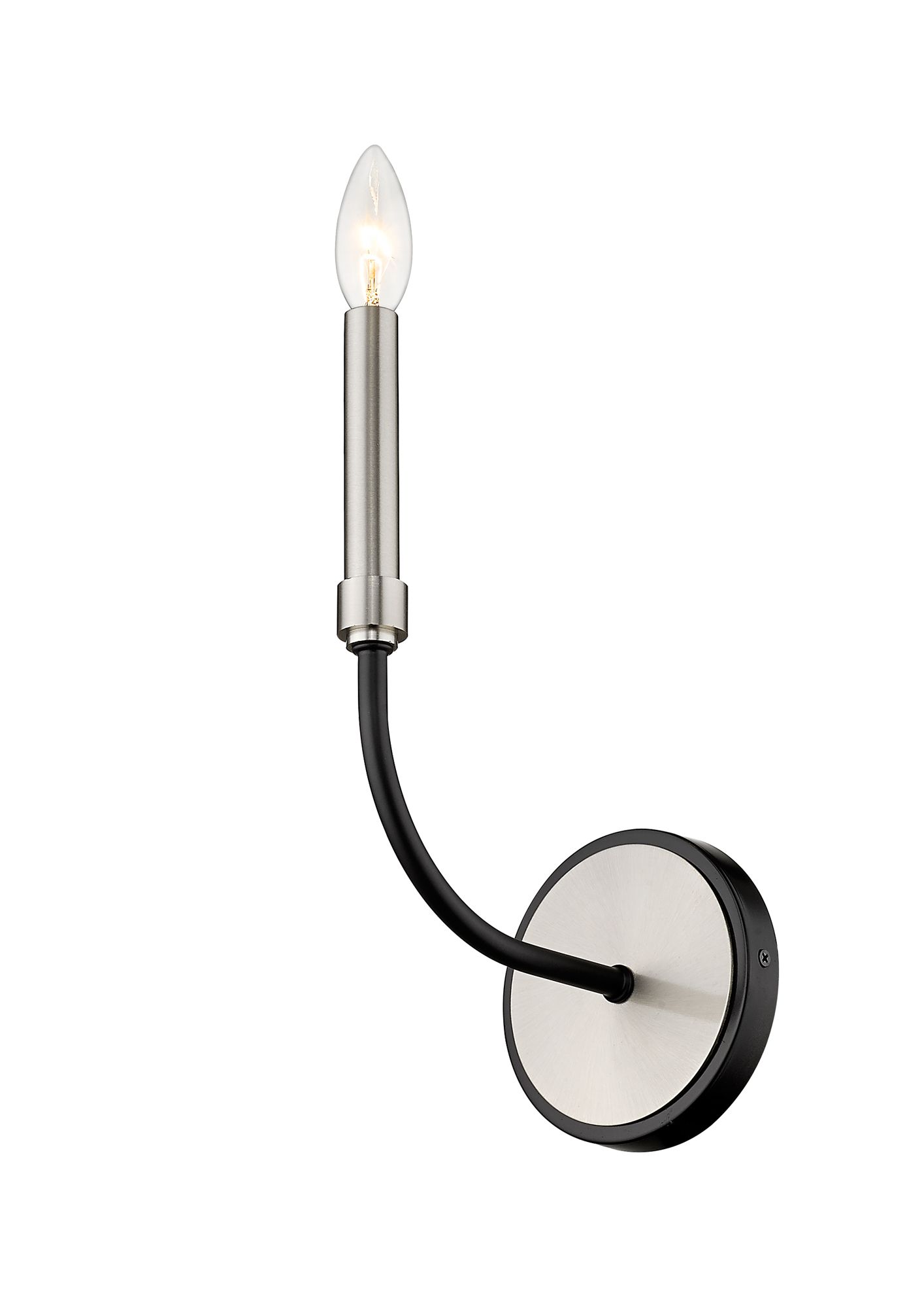 Image 6 Haylie by Z-Lite Matte Black + Brushed Nickel 5.25 inch 1 Light Wall Sconce more views