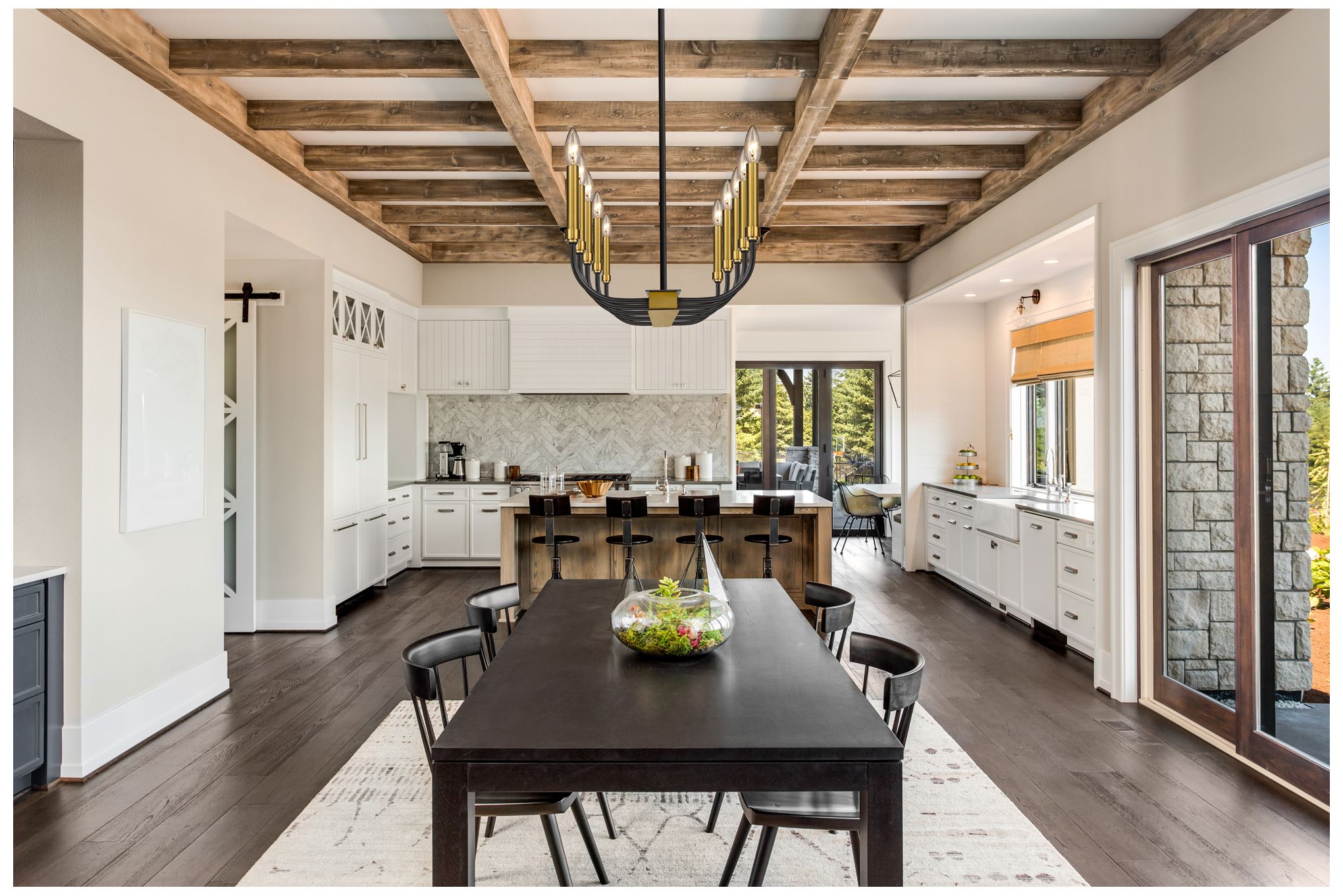 Image 2 Haylie by Z-Lite Matte Black + Olde Brass 44 inch 10 Light Chandelier more views