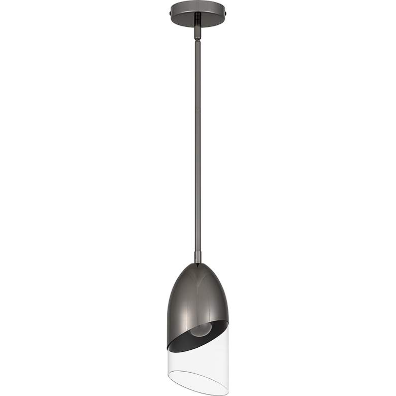 Image 2 Haynes 1-Light Black Chrome Mini Pendant Light more views