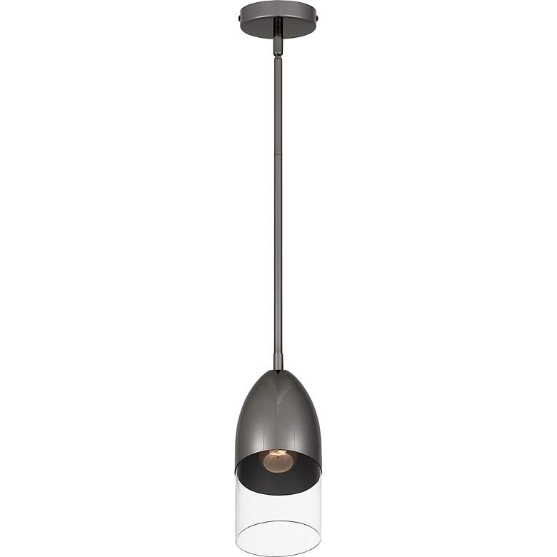 Image 4 Haynes 1-Light Black Chrome Mini Pendant Light more views