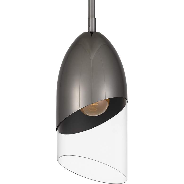 Image 5 Haynes 1-Light Black Chrome Mini Pendant Light more views